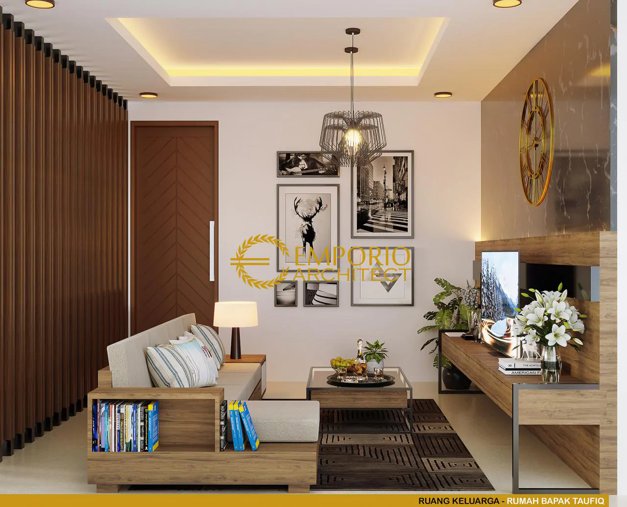 Desain Ruang Keluarga Rumah Modern 2 Lantai Bapak Taufiq di Bukittinggi, Sumatera Barat 8826