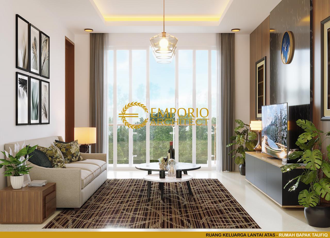 Desain Ruang Keluarga Lantai Atas Rumah Modern 2 Lantai Bapak Taufiq di Bukittinggi, Sumatera Barat 7