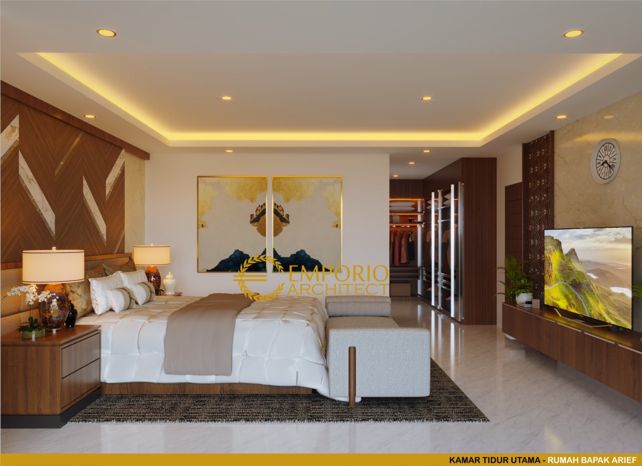 Desain Kamar Tidur Rumah Bapak Arief di Cibubur, Jakarta Timur 9