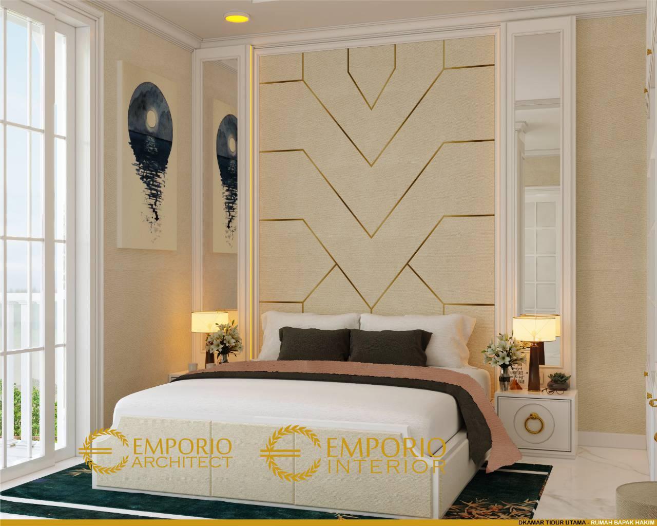 Desain Kamar Tidur Utama Rumah Unik 2 Lantai Bapak Hakim di Cibubur, Jakarta Timur 25