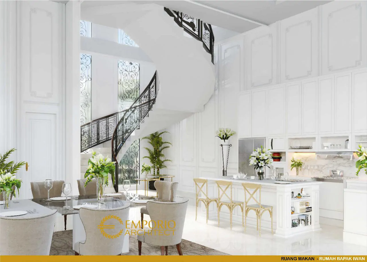 Desain Ruang Makan Rumah Bapak Iwan di Cinere, Depok 7000