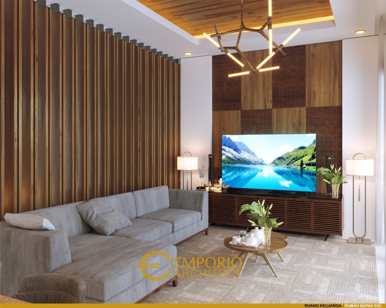 Desain Ruang Keluarga Rumah Bapak Egi di Denpasar, Bali 4