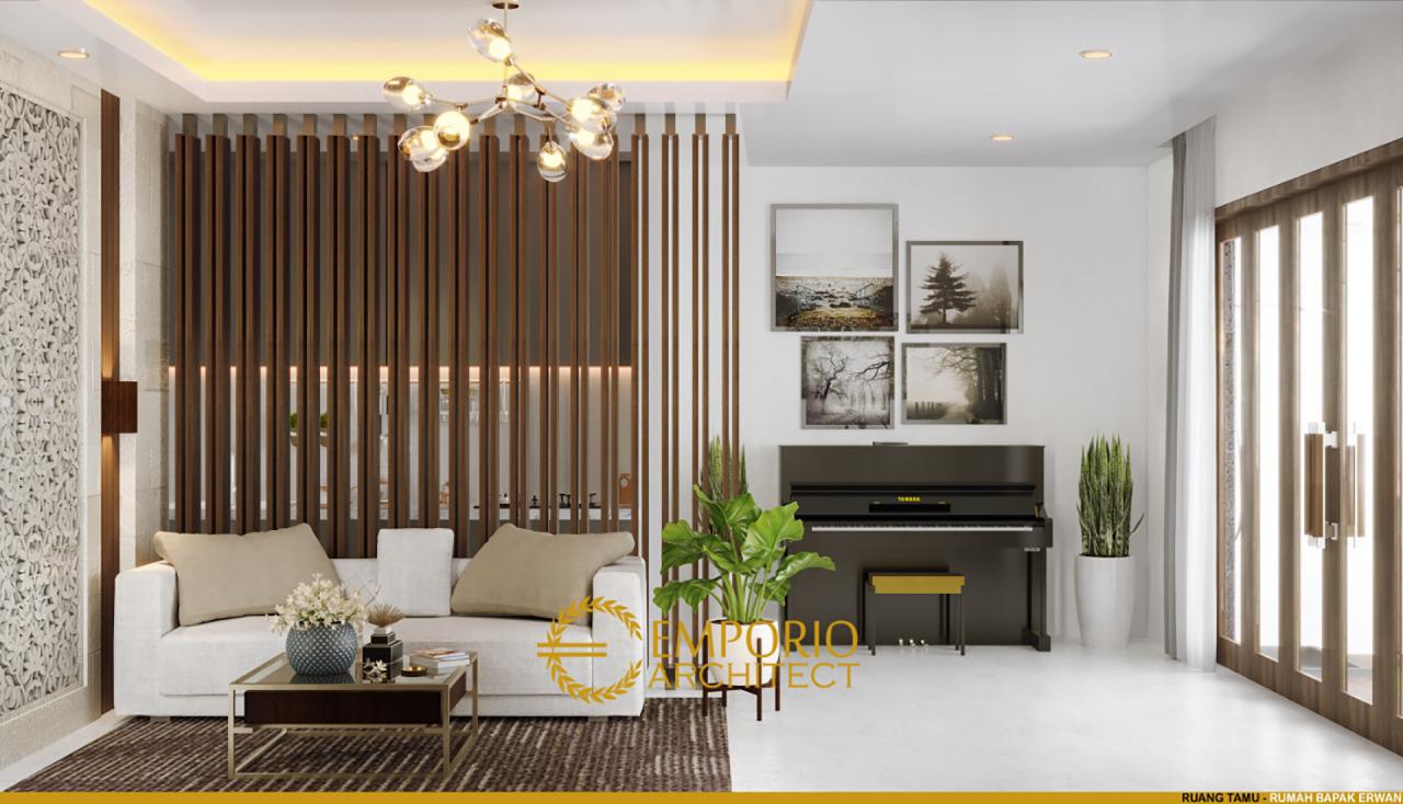 Desain Ruang Tamu Rumah Villa Bali 3 Lantai Bapak Erwan di Denpasar, Bali 7