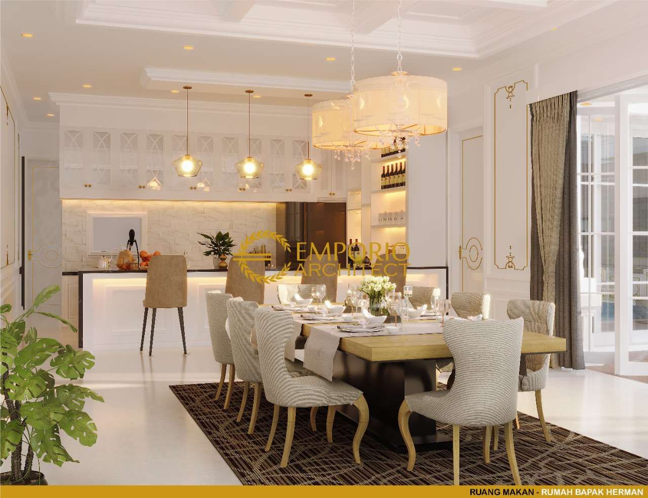 Desain Ruang Makan dan Dapur Rumah Bapak Herman di Denpasar, Bali 4