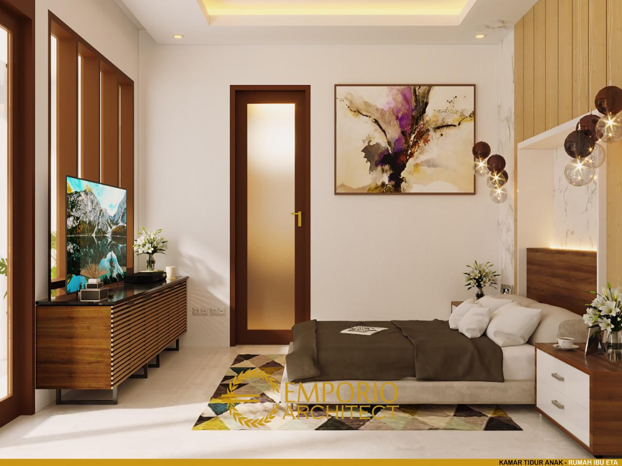 Desain Kamar Tidur Anak Rumah Modern 2 Lantai Ibu Eta di Denpasar, Bali 6