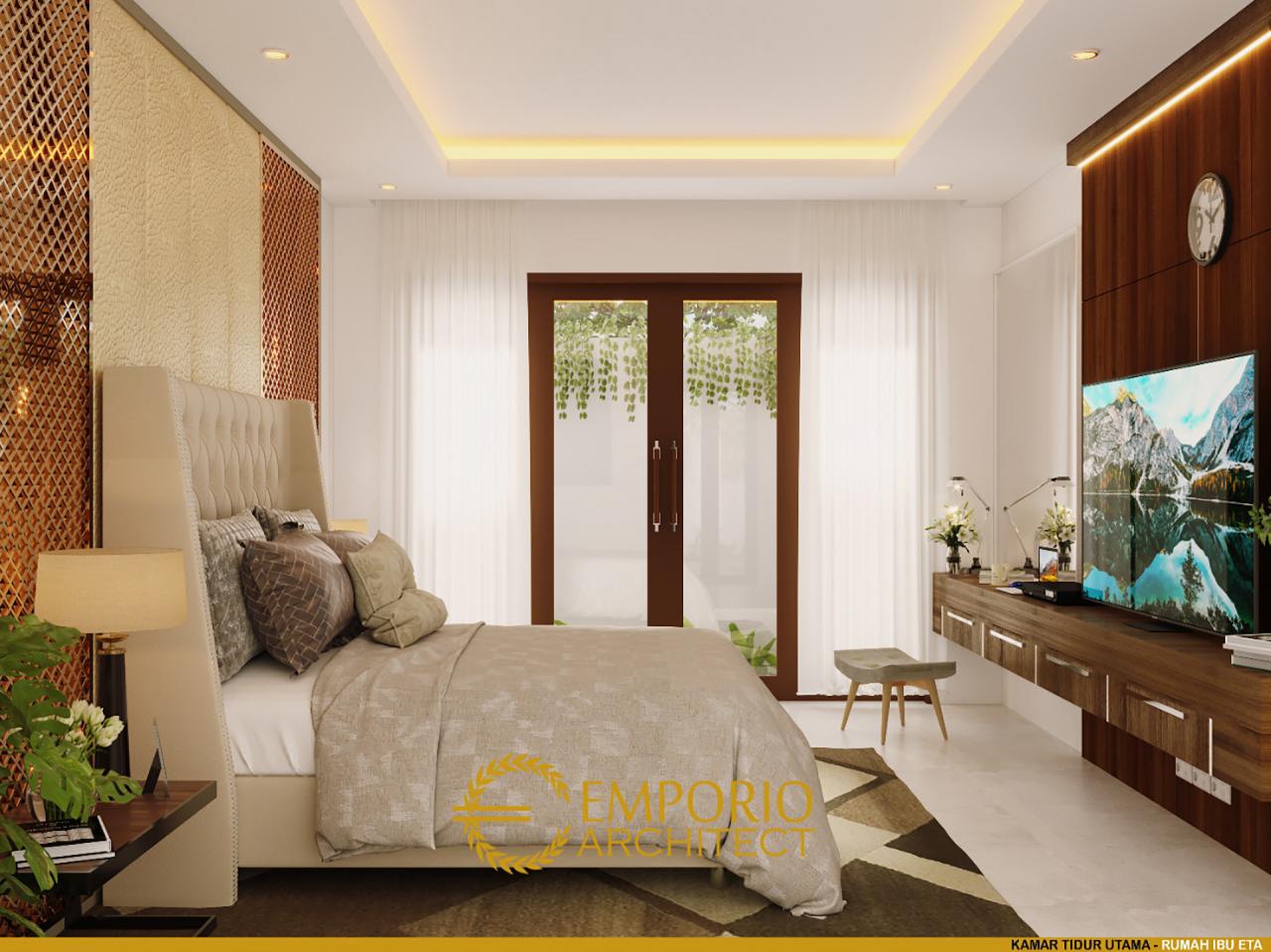 Desain Kamar Tidur Utama Rumah Modern 2 Lantai Ibu Eta di Denpasar, Bali 7