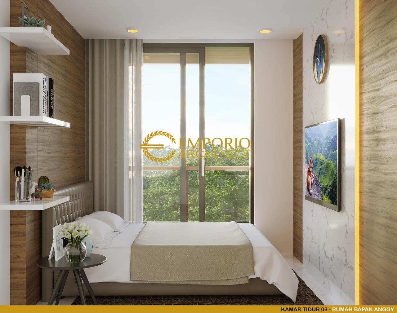 Desain Kamar Tidur 3 Rumah Modern 3 Lantai Bapak Anggi di Depok, Jawa Barat 8