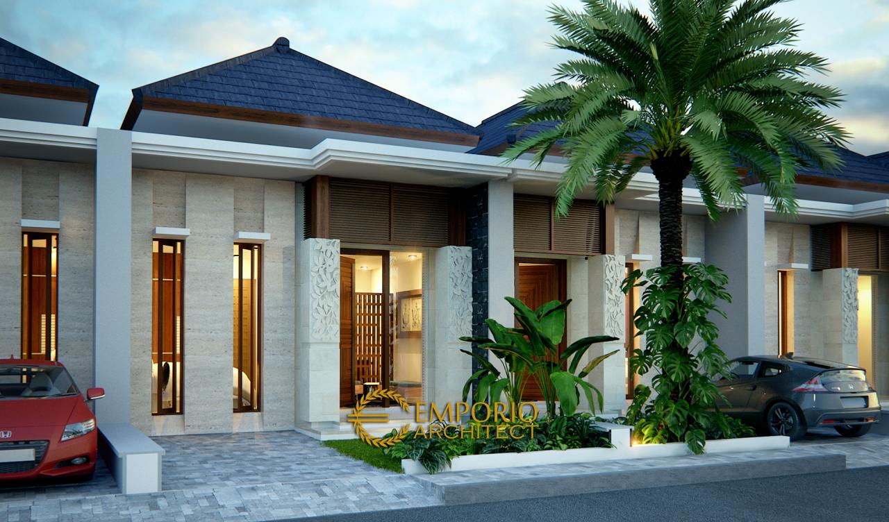 Desain Exterior 3 Cluster Villa Bali 1 Lantai Kaliska di Karawang, Jawa Barat 3