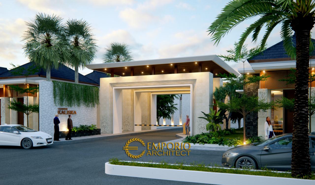 Desain Exterior 4 Cluster Villa Bali 1 Lantai Kaliska di Karawang, Jawa Barat 4