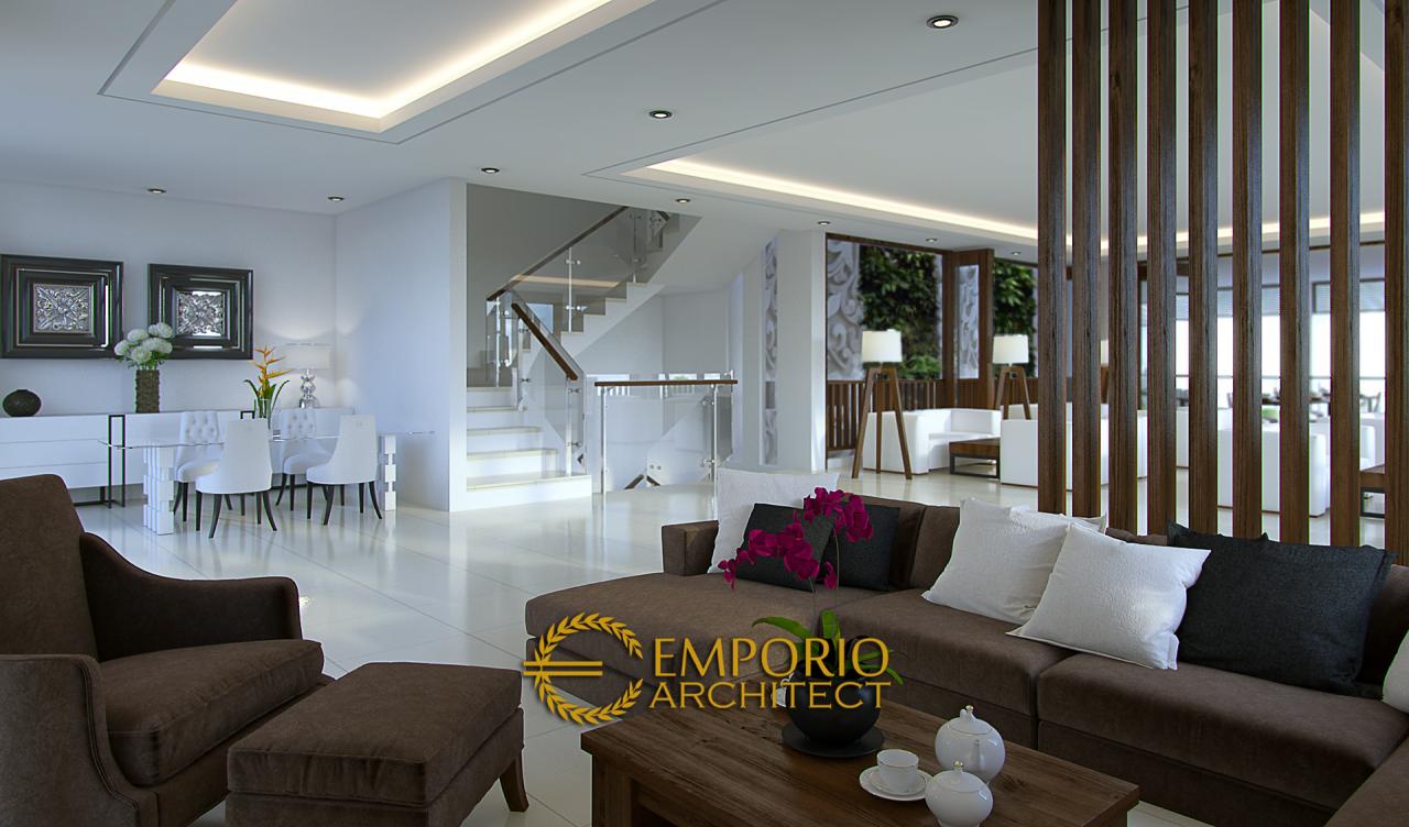 Desain Ruang Keluarga dan Ruang Makan Guest House Villa Bali 3 Lantai Bapak Abdul Rochim di Dago, Bandung 3