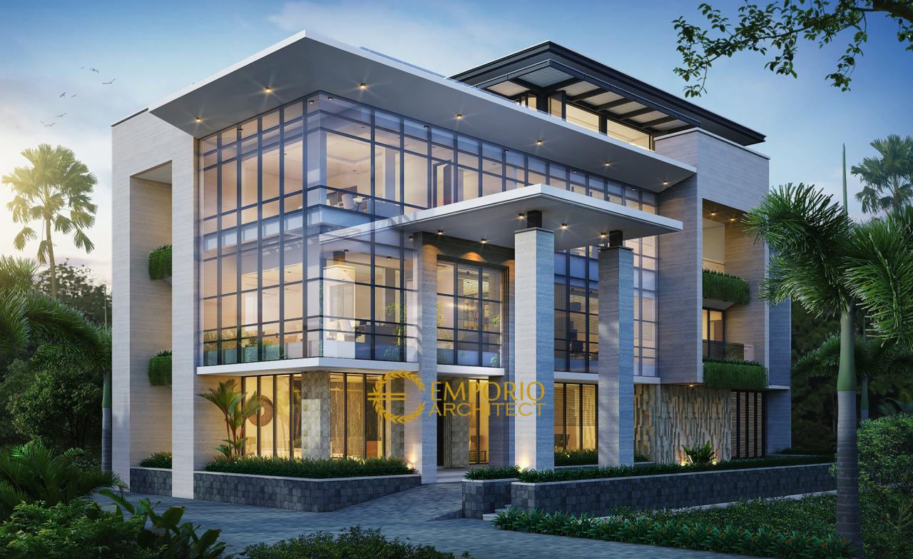 Desain Kantor Modern 3 Lantai Bapak Wiantono di Jatibening, Bekasi 1