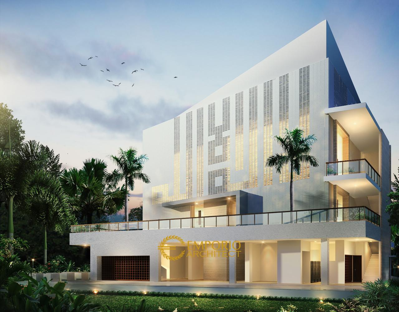 Desain Masjid Lippo Village Modern 3 Lantai di Karawaci, Tangerang 2