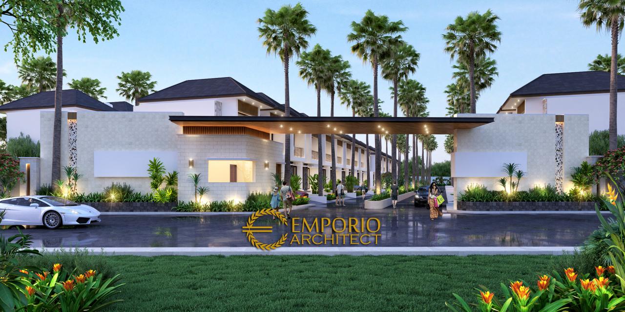 Desain Exterior 1 Perumahan Modern 2 Lantai Green Bamboo Terrace di Tajur, Bogor, Jawa Barat 1