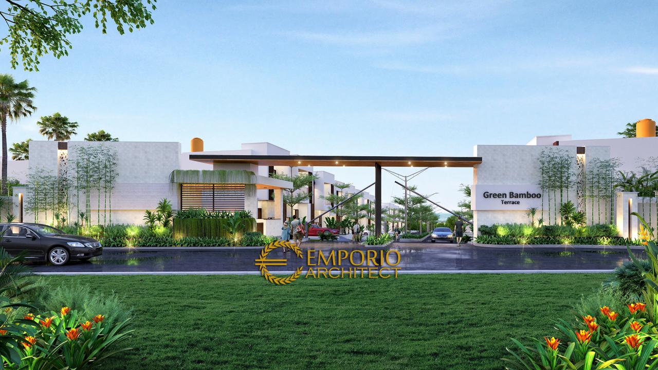 Desain Exterior 3 Perumahan Modern 2 Lantai Green Bamboo Terrace di Tajur, Bogor, Jawa Barat 3
