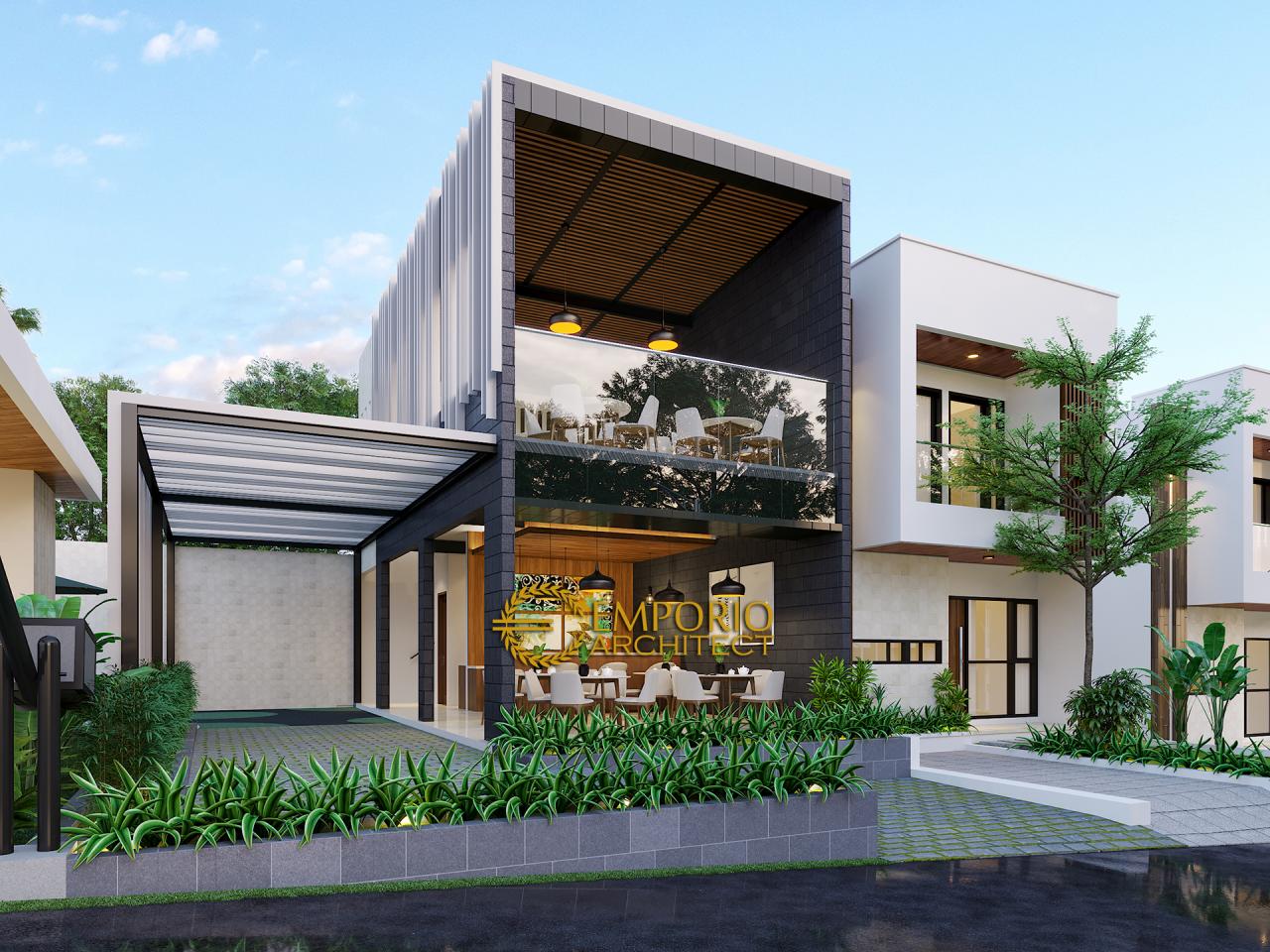 Desain Perumahan Modern 2 Lantai Green Bamboo Terrace di Tajur, Bogor