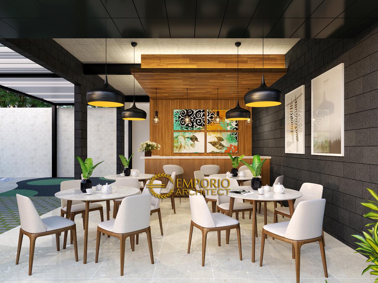 Desain Ruang Makan Perumahan Modern 2 Lantai Green Bamboo Terrace di Tajur, Bogor, Jawa Barat 13
