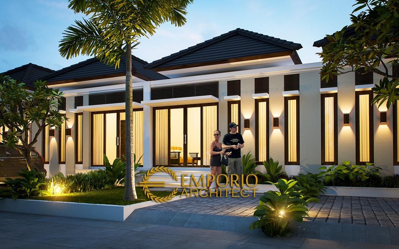 Desain Exterior 2 Perumahan Lippo Style Villa Bali 1 Lantai di Carita, Banten 2