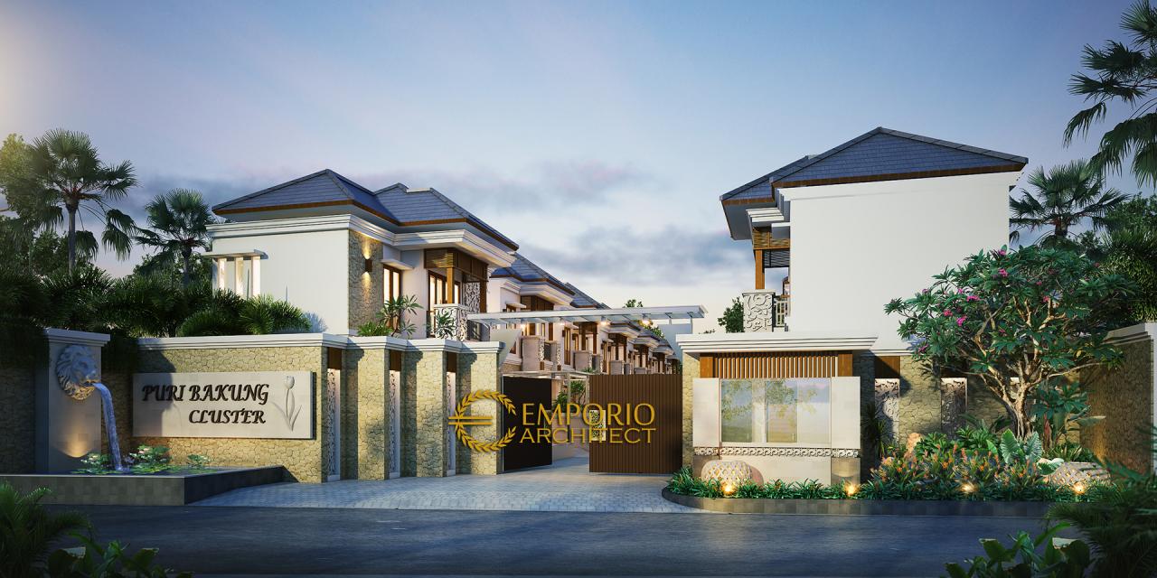 Desain Exterior 2 Puri Bakung Cluster Style Villa Bali 2 Lantai di Ungasan, Kuta Selatan 2