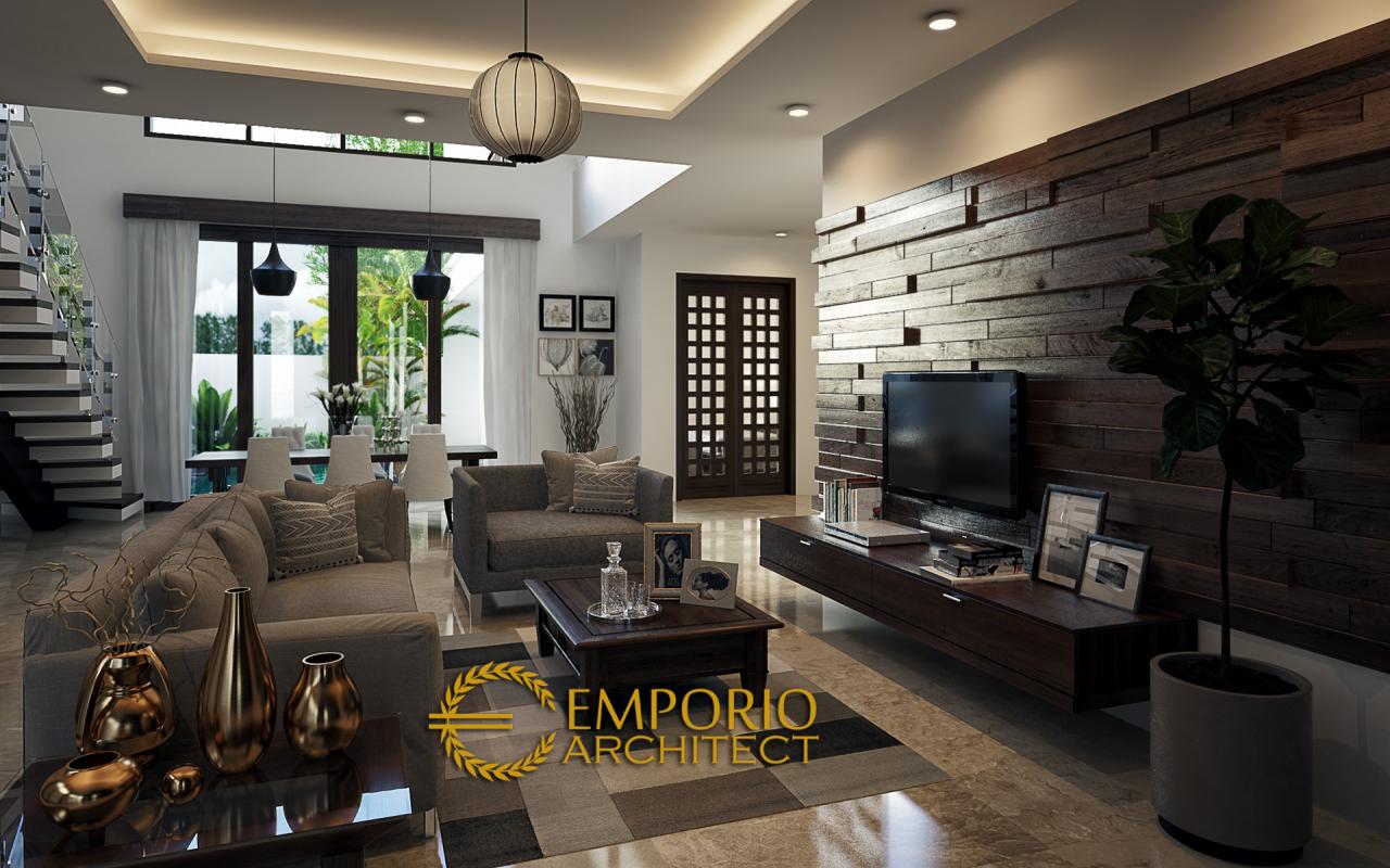 Desain Ruang Keluarga Rumah Modern 2 Lantai Bapak Adi Wardono di Jakarta 3