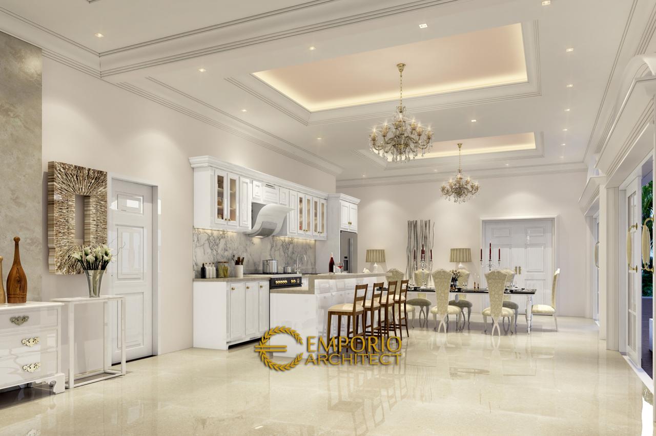 Desain Ruang Makan dan Dapur Rumah Classic 1 Lantai Bapak Agus di Bangka 4