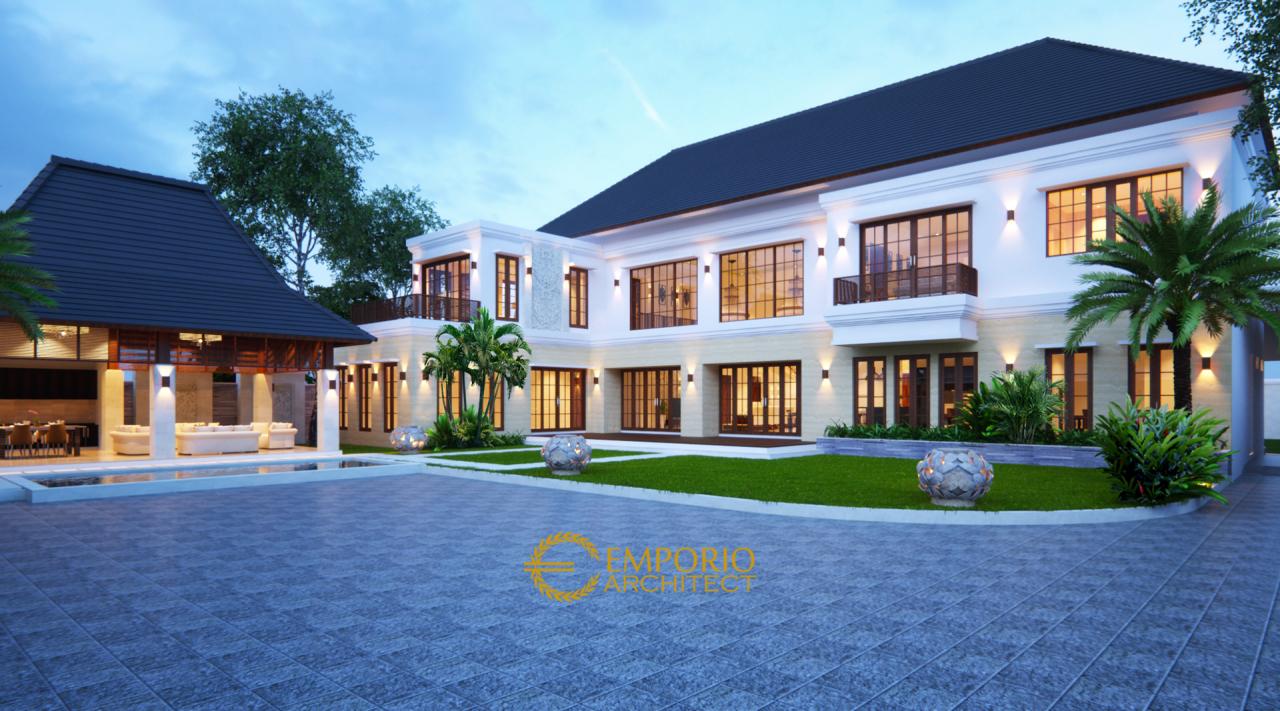 Desain Rumah Villa Bali 2 Lantai Bapak Andre II di Medan, Sumatera Utara 3