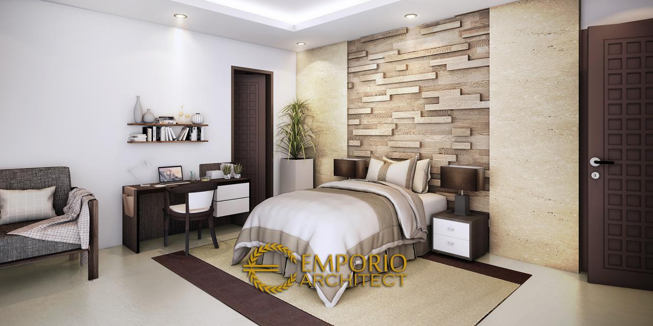 Desain Kamar Tidur 2 Rumah Villa Bali 2 Lantai Bapak Budi di Malang, Jawa Timur 4