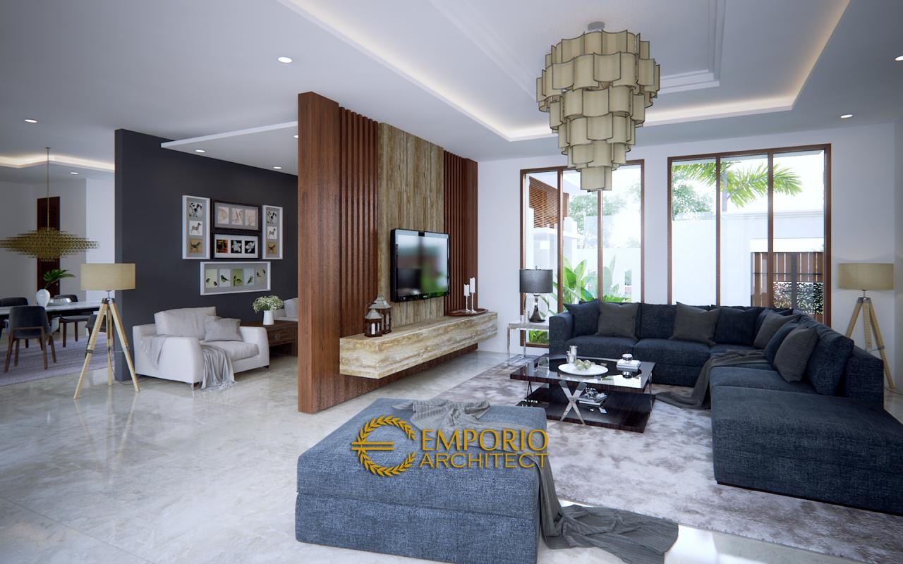 Desain Ruang Keluarga dan Ruang Tamu Rumah Hook Villa Bali 1 Lantai Bapak Cicip di Tasikmalaya, Jawa Barat 4