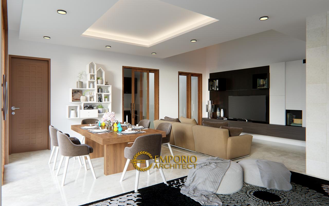 Desain Ruang Keluarga Rumah Villa Bali 2 Lantai Bapak David di Bekasi 2