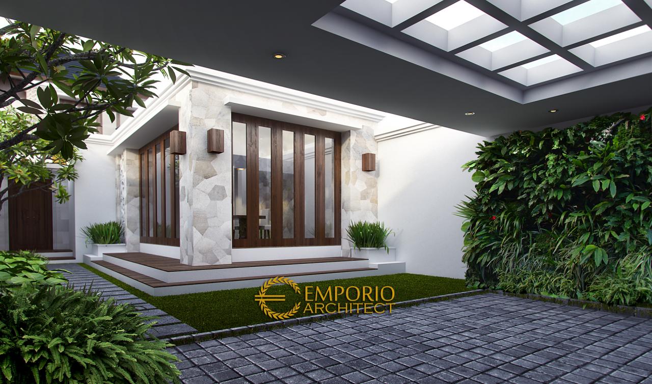 Desain Exterior 2 Rumah Villa Bali 2 Lantai Bapak Dr. Nurul Yakin di Cirebon 2