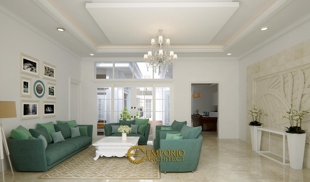 Desain Ruang Tamu Rumah Classic 1 Lantai Bapak Hidayat di Lampung 3