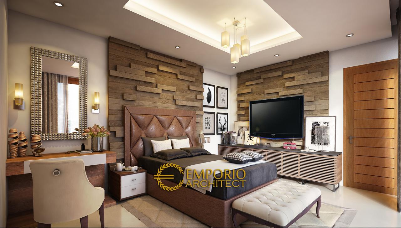 Desain Kamar Tidur 1 Rumah Villa Bali 3 Lantai Bapak Nursantyo di Jakarta 4