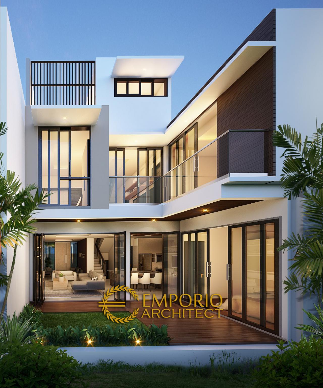 Desain Rumah Modern 3 Lantai Bapak Riyanto di Bogor