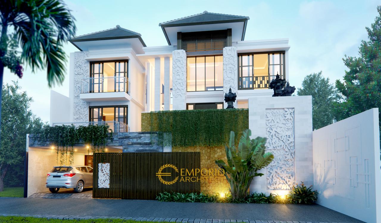 Desain Rumah Villa Bali 3 Lantai Bapak Rumbawa II di Denpasar, Bali 1