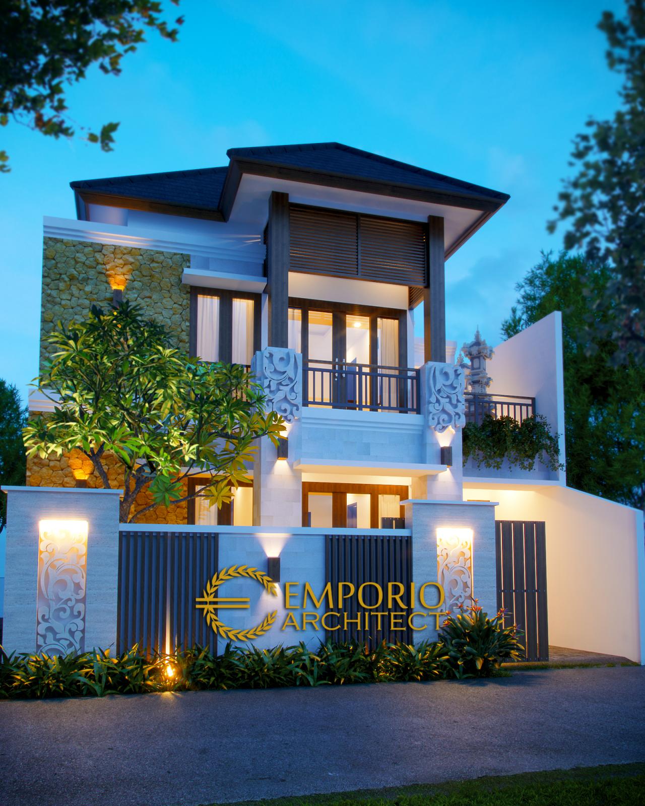 Desain Rumah Villa Bali 2 Lantai Bapak Sastrawan di 