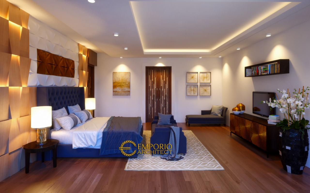Desain Kamar Tidur Rumah Villa Bali 2 Lantai Bapak Tantra di Medan 5