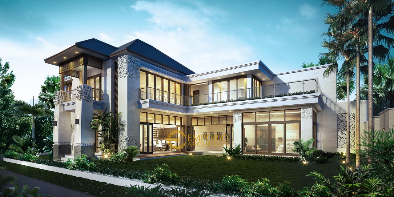 Desain Rumah Villa Bali 2 Lantai Bapak Tony di Makassar 2