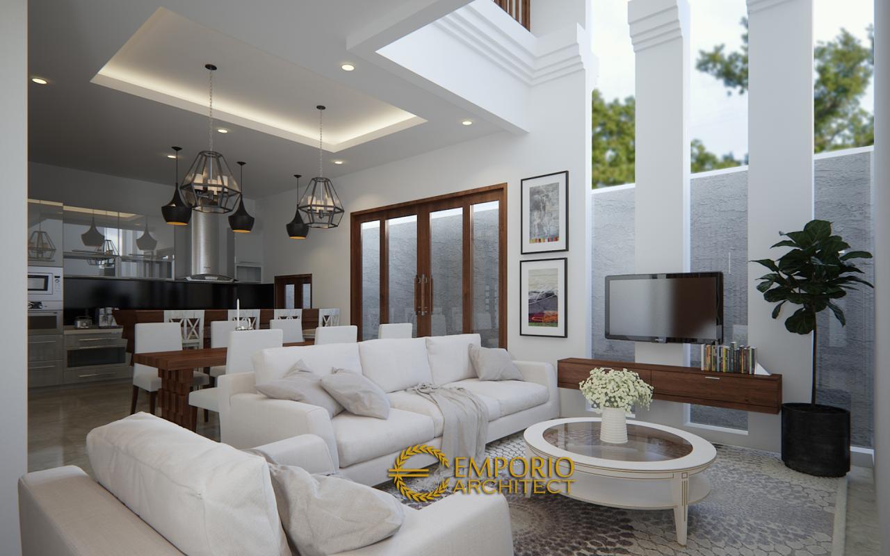 Desain Ruang Makan dan Ruang Keluarga Rumah Villa Bali 2 Lantai Bapak