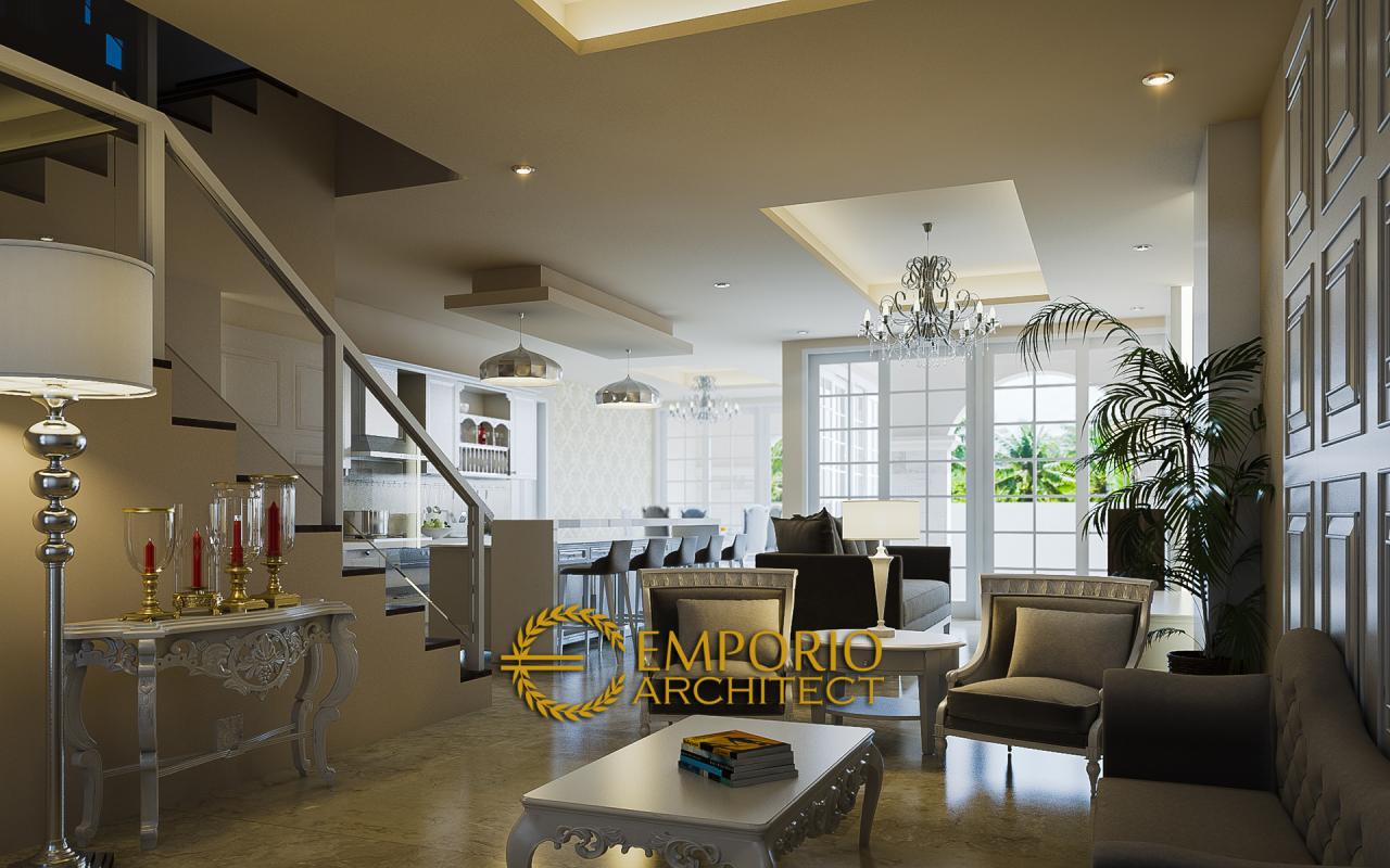 Desain Ruang Keluarga Rumah Mediteran 2 Lantai Bapak Zulfikar Aditya di Jakarta 3