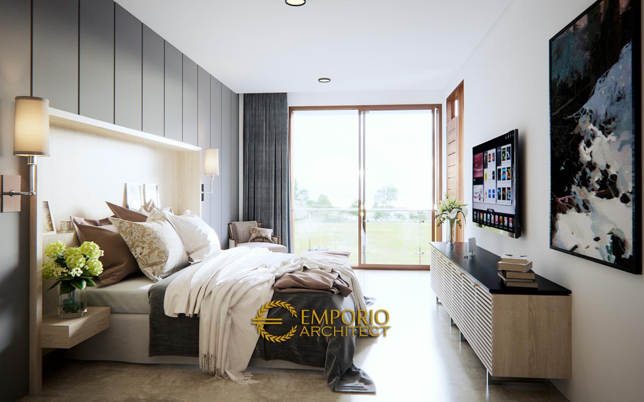 Desain Kamar Tidur Rumah Modern 3 Lantai Ibu Chris & Bapak Andrew di Jakarta 5
