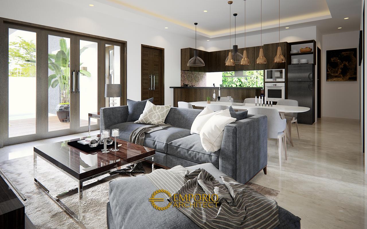 Desain Ruang Keluarga dan Ruang Makan Rumah Villa Bali 1 Lantai Ibu Efa di Nusa Tenggara Barat 3