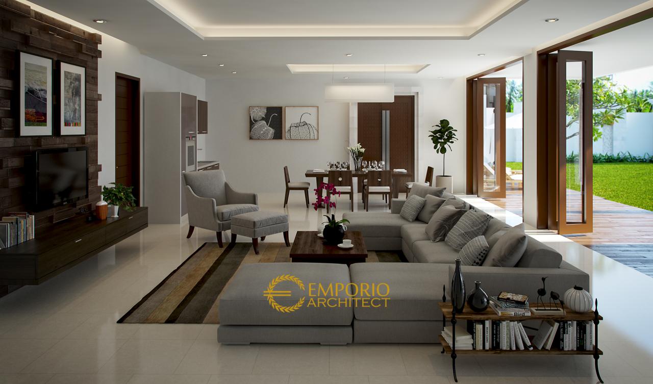 Desain Ruang Keluarga Rumah Ibu Rina di Cibubur, Jakarta 6