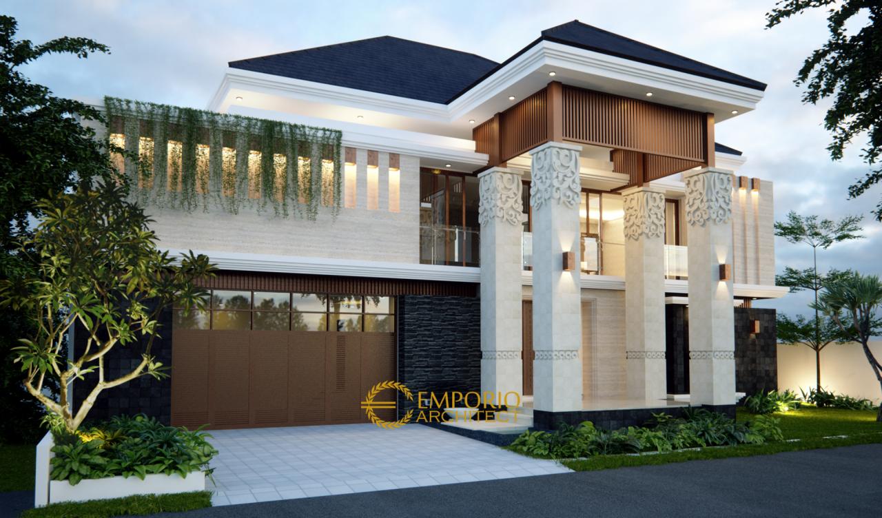 Desain Rumah Villa Bali 2 Lantai Ibu Tirza di Jakarta 2