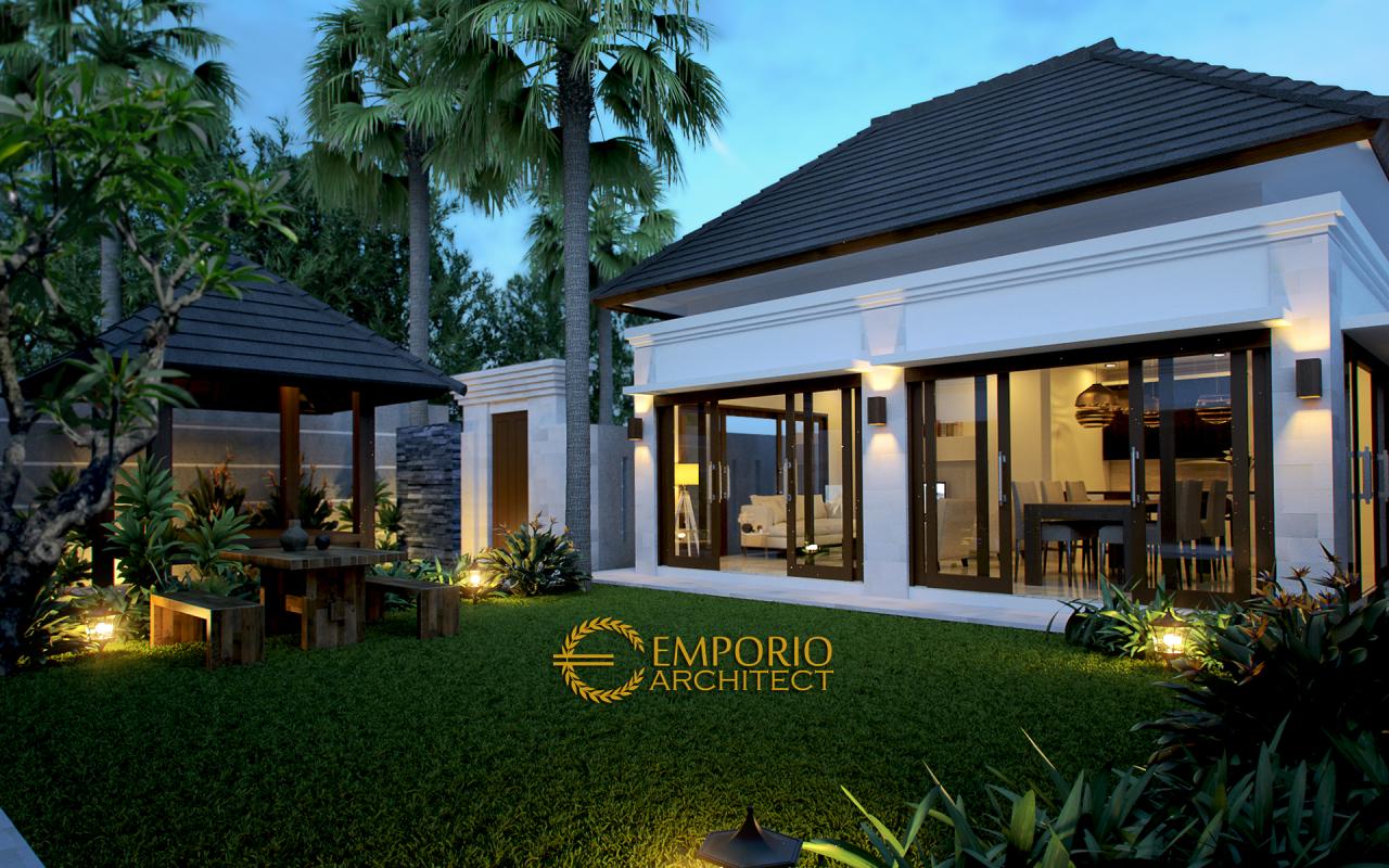 Desain Exterior Villa Style Villa Bali 1 Lantai Bapak Hendra di Canggu