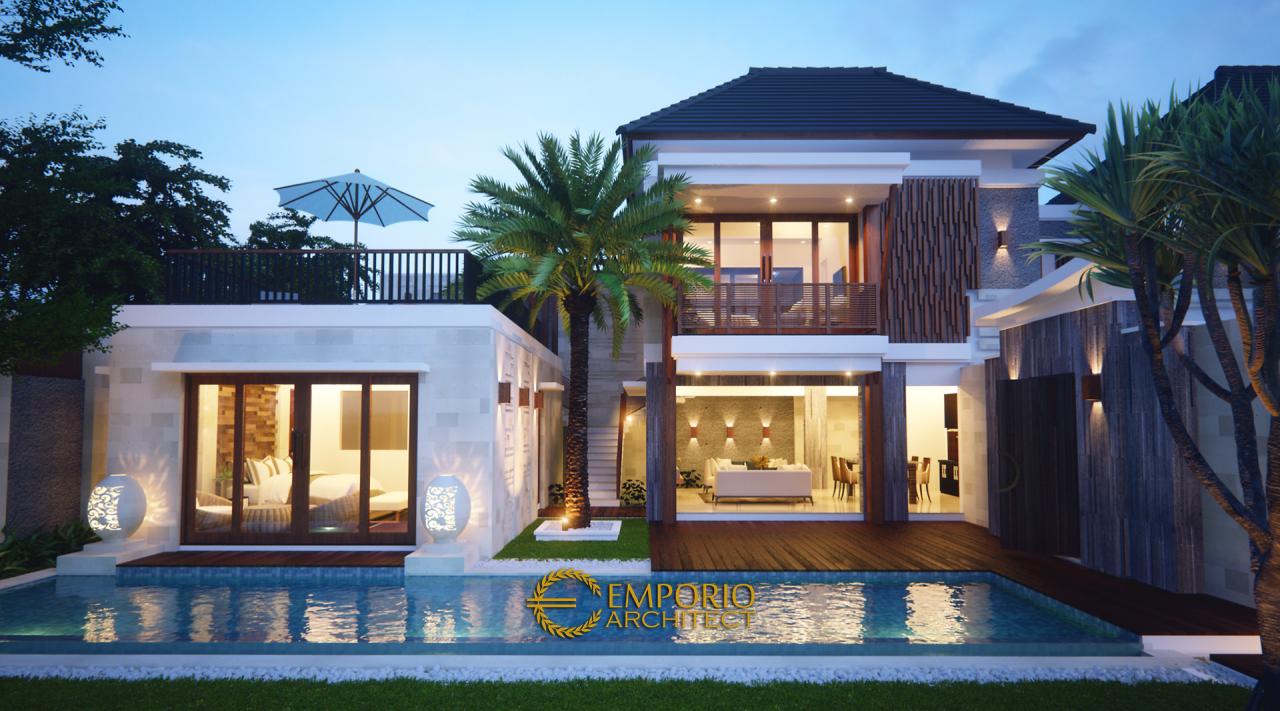  Desain Villa  Style Villa  Bali 2 Lantai Bapak Robert di 