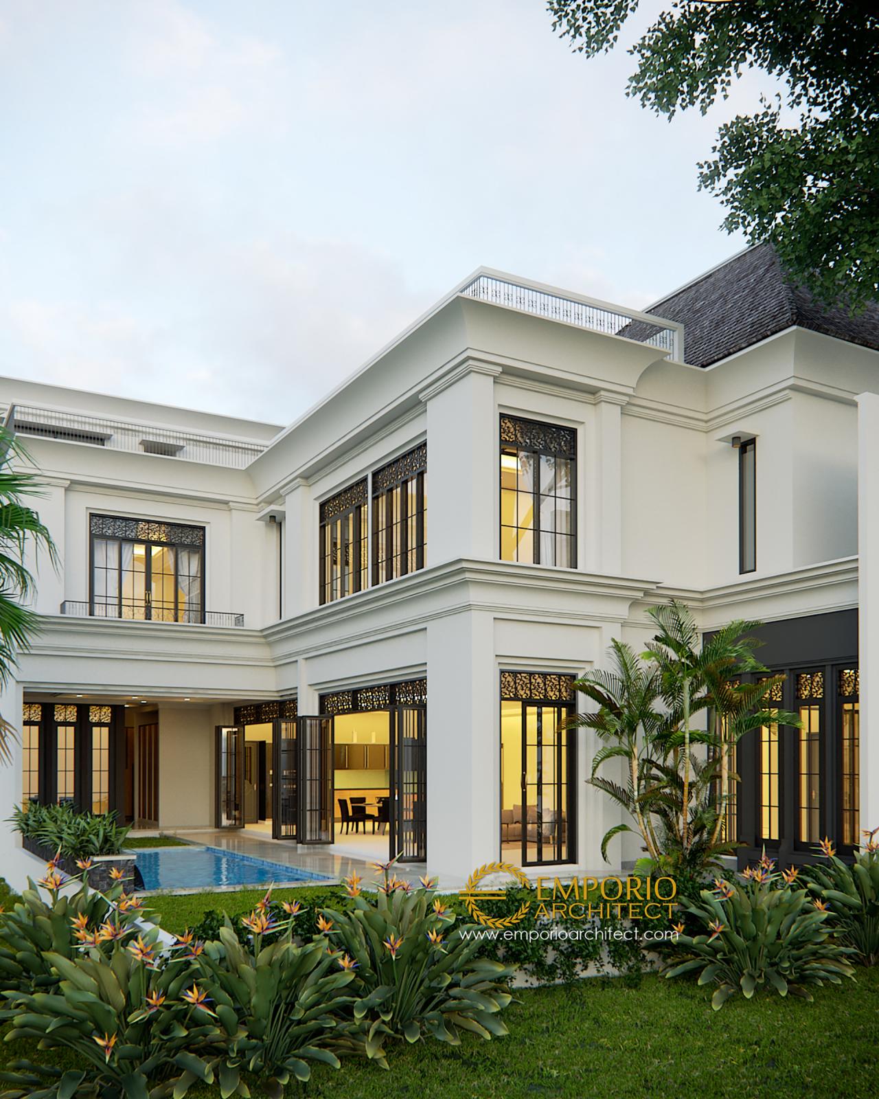 Desain Exterior 3 Rumah Classic 2 Lantai Bapak Gusti di Jakarta 3