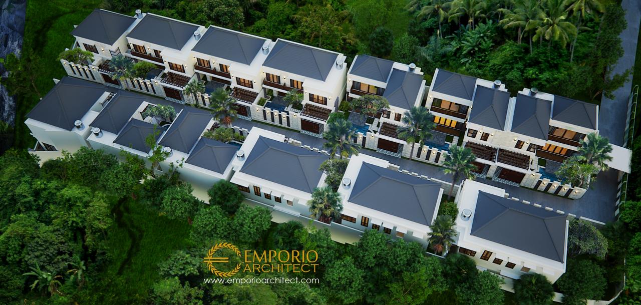 Desain Exterior 6 Kompleks Villa Style Villa Bali 2 Lantai Ibu Marina di Gianyar, Bali 6