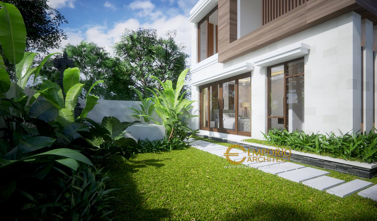 Desain Exterior 3 Rumah Hook Villa Bali 2 Lantai Bapak Agus Eka di Gianyar, Bali 3