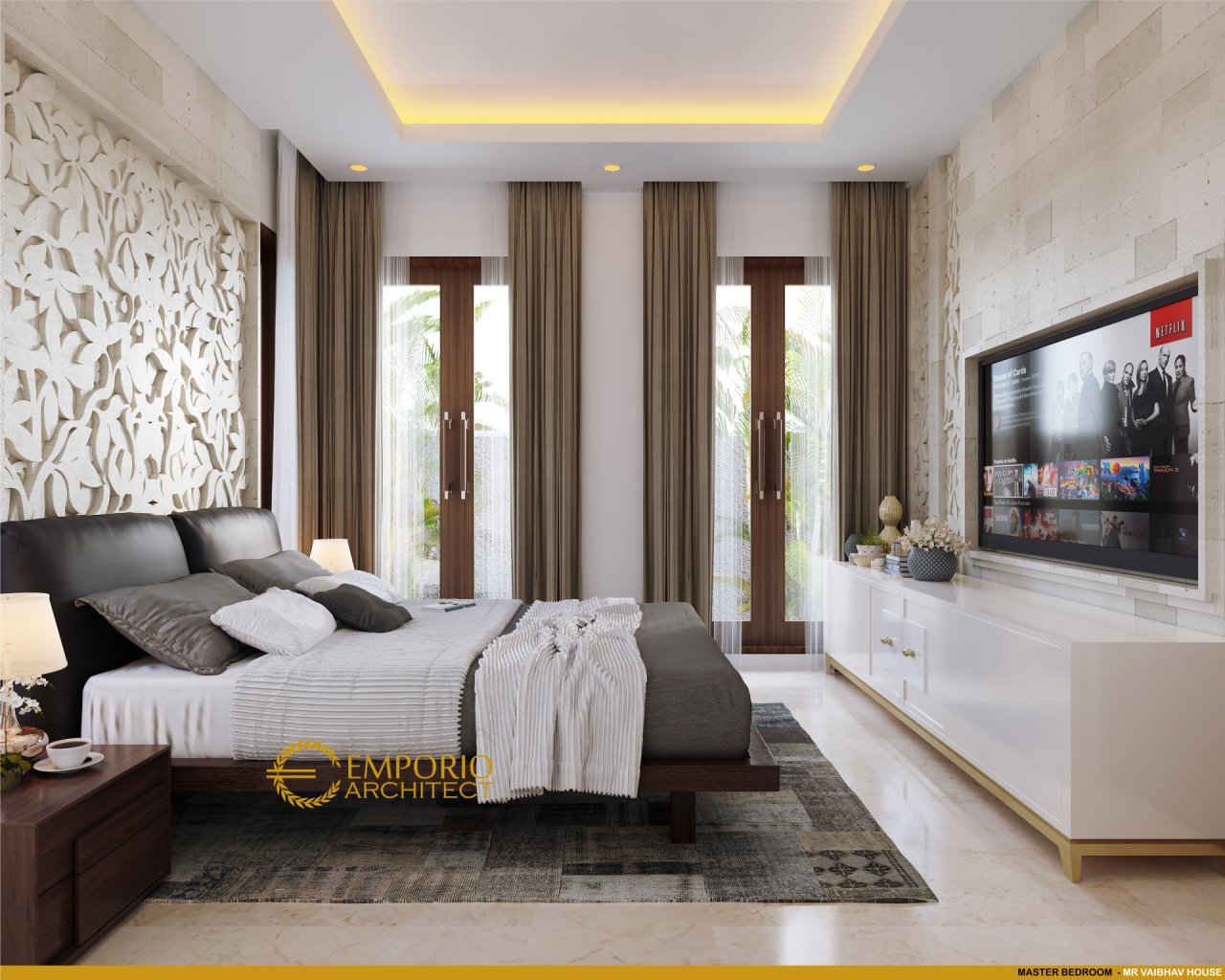Desain Kamar Tidur Rumah Mr. Vaibhav dan Mr. Nilesh di India 7