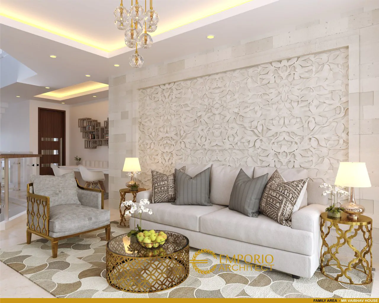 Desain Ruang Keluarga Rumah Mr. Vaibhav dan Mr. Nilesh di India 6941
