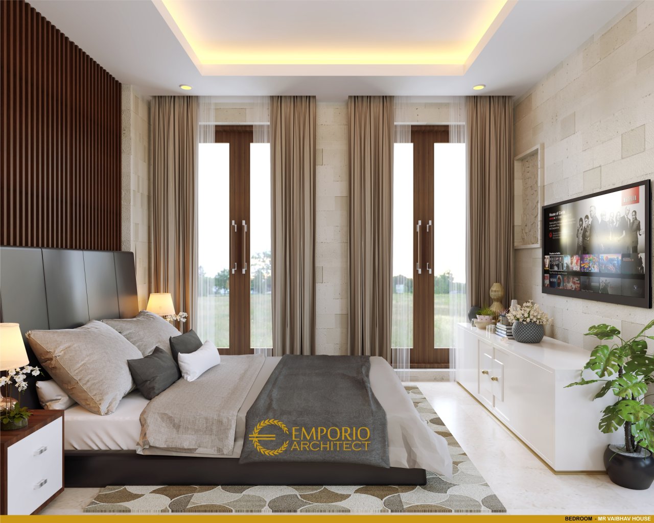 Desain Kamar Tidur Rumah Mr. Vaibhav dan Mr. Nilesh di India 9